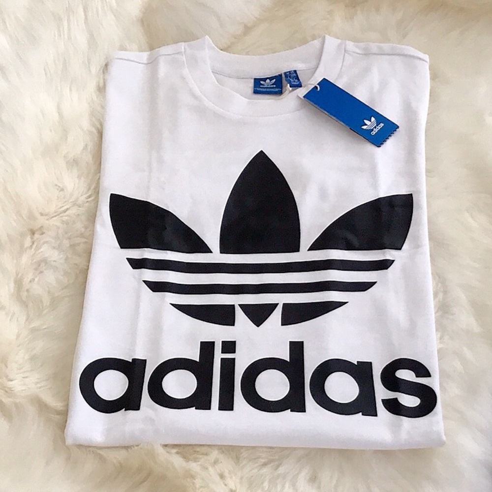 NWT Adidas Big Trefoil T- Shirt - Picture 5 of 6